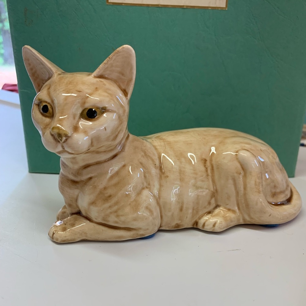 Vintage Norleans Japan Porcelain Cat Figurines